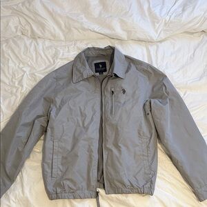 U.S. Polo Assn. Men's Light Gray Bomber Jacket
